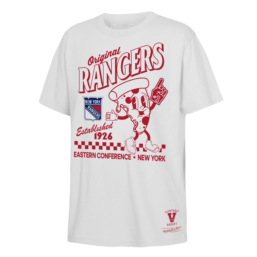 Youth New York Rangers Mitchell & Ness White Concession Stand T-Shirt - Puhuasuan