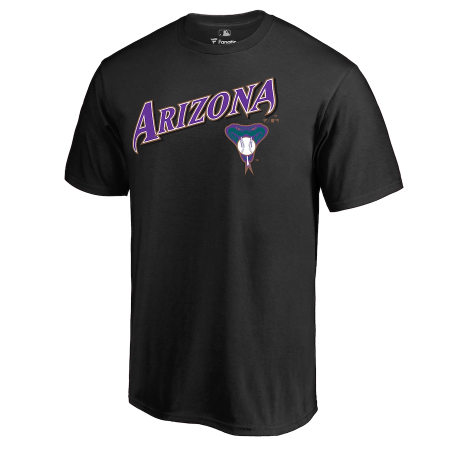 Men's Arizona Diamondbacks Black Cooperstown Collection Wahconah T-Shirt - Puhuasuan