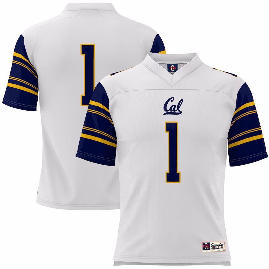 Youth GameDay Greats #1 White Cal Bears Football Jersey - Puhuasuan