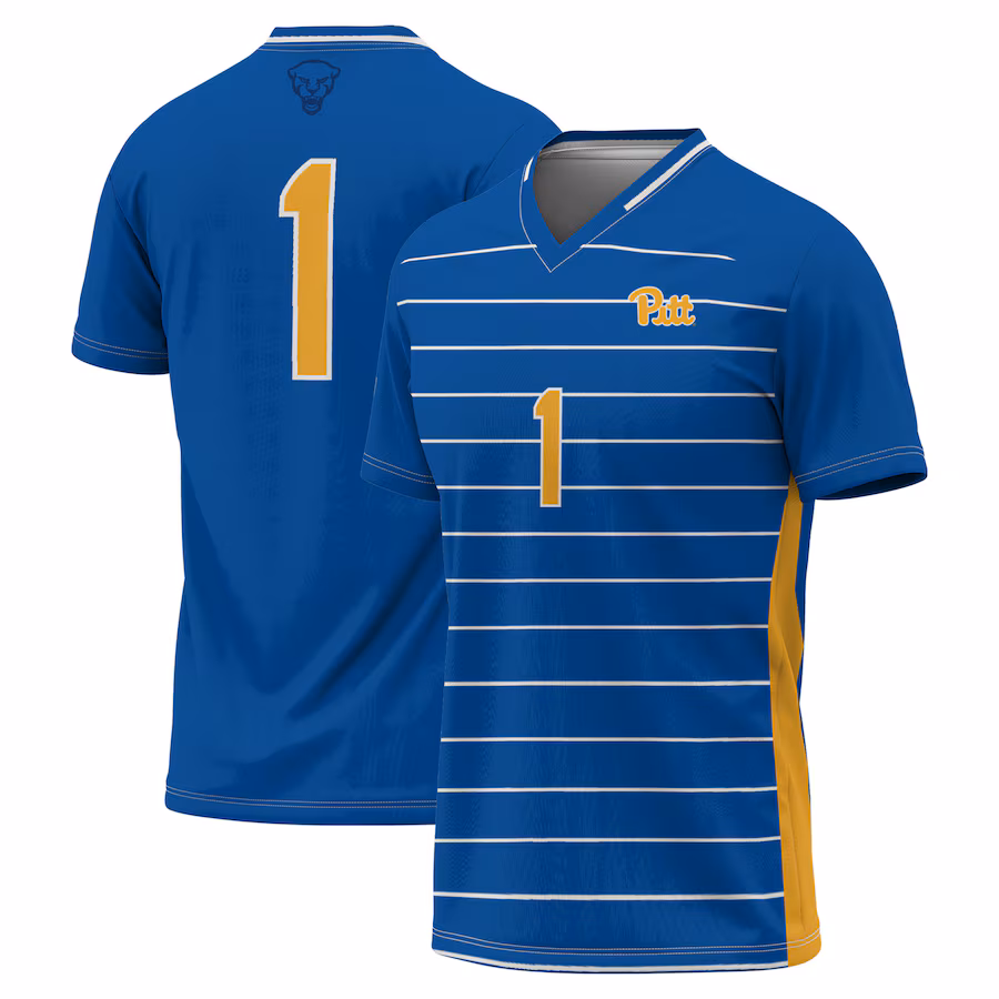 Youth GameDay Greats Royal Pitt Panthers Lightweight Soccer Fashion Jersey - Puhuasuan