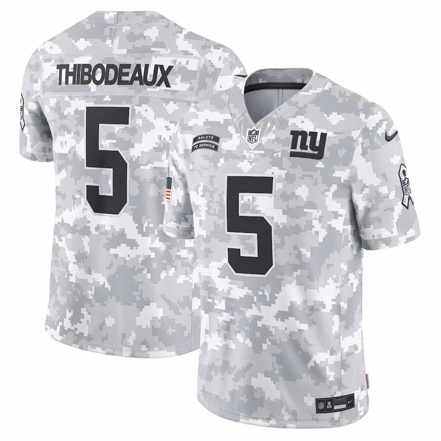 Men's New York Giants Kayvon Thibodeaux Nike Arctic Camo 2024 Salute to Service Limited Jersey - Puhuasuan