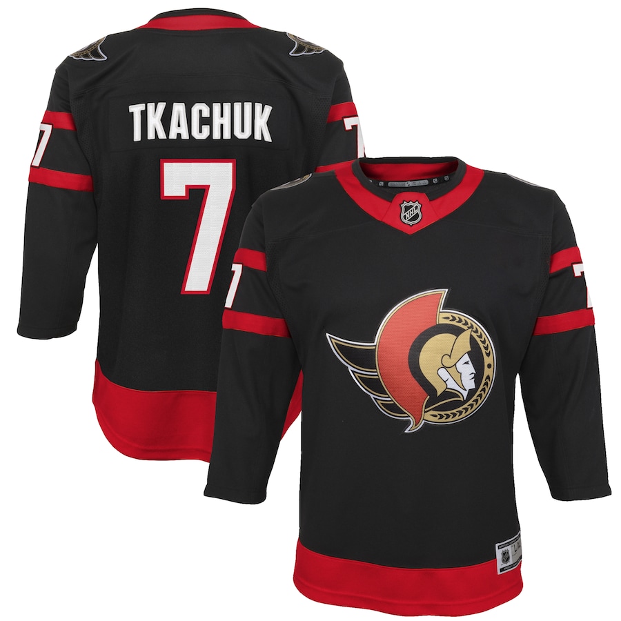 Youth Ottawa Senators Brady Tkachuk Black 2020/21 Home Premier Player Jersey - Puhuasuan