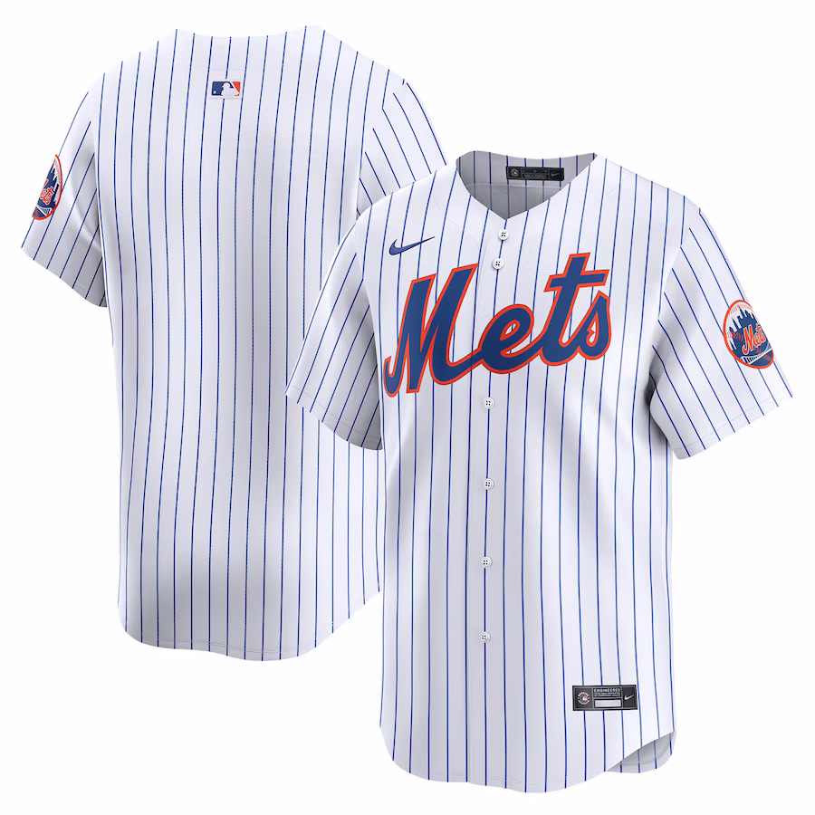 Men's New York Mets Nike White Home Limited Jersey - Puhuasuan