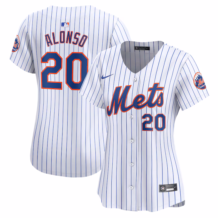 Women's New York Mets Pete Alonso Nike White Home Limited Player Jersey - Puhuasuan