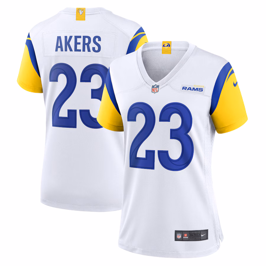 Women's Los Angeles Rams Cam Akers Nike White Game Jersey - Puhuasuan