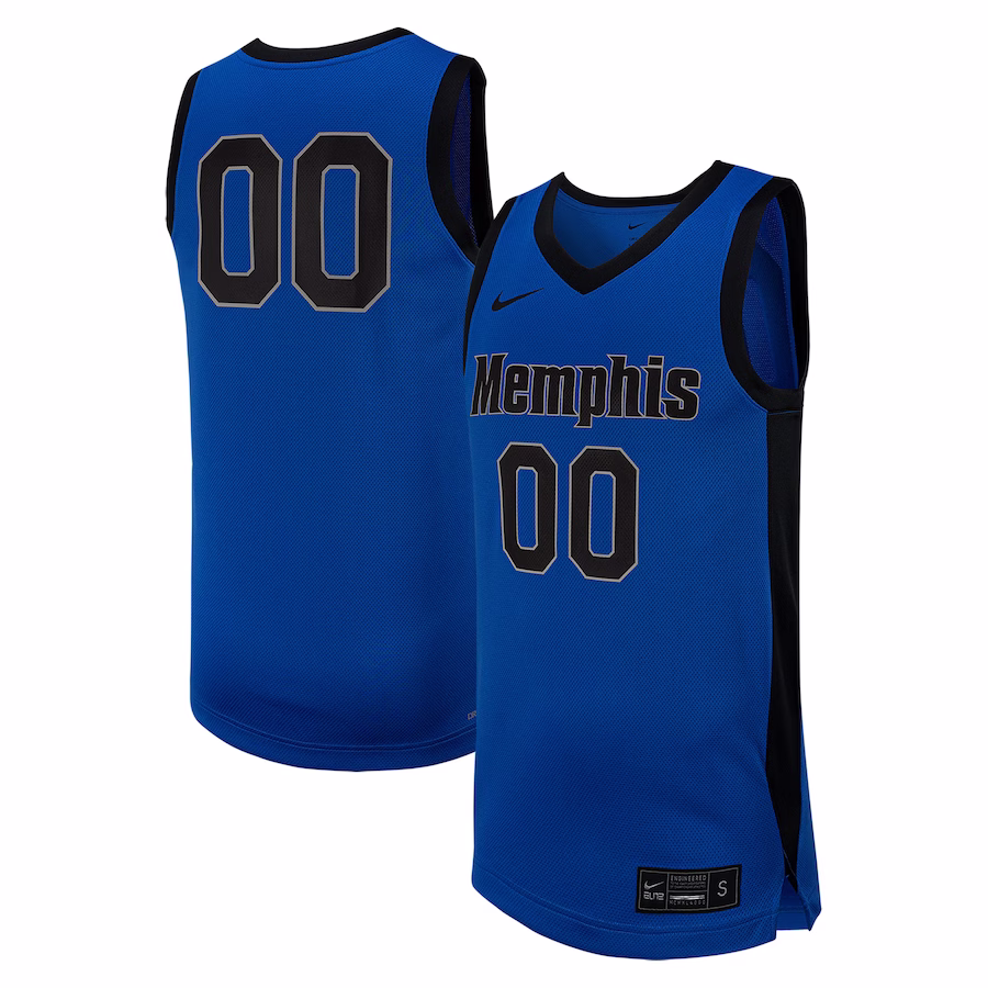 #0 Memphis Tigers Nike Replica Basketball Jersey - Royal - Puhuasuan