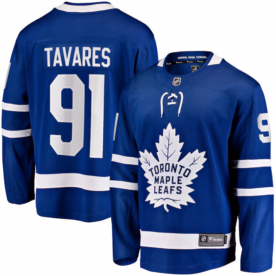 Men's Toronto Maple Leafs John Tavares Fanatics Blue Home Breakaway Player Jersey - Puhuasuan
