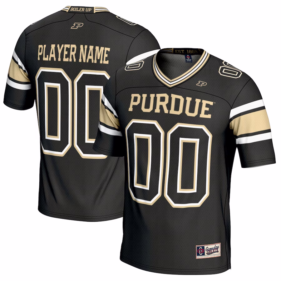 Purdue Boilermakers GameDay Greats Youth NIL Pick-A-Player Football Jersey - Black - Puhuasuan