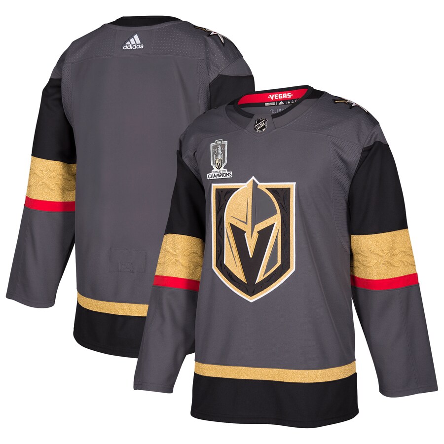 Men's Vegas Golden Knights  adidas Gray 2023 Stanley Cup Champions Authentic Alternate Jersey - Puhuasuan