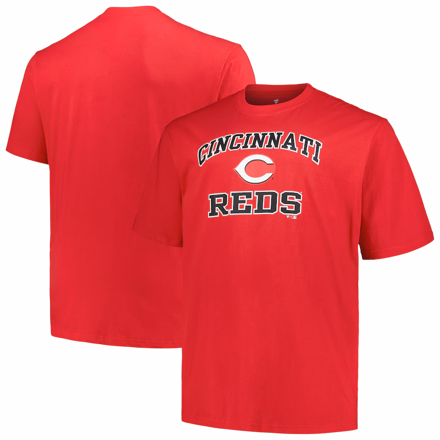 Men's Cincinnati Reds Profile Red Big & Tall Heart & Soul T-Shirt - Puhuasuan