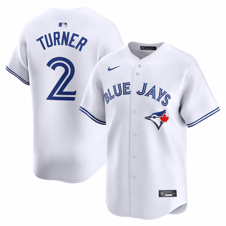 Men's Toronto Blue Jays Justin Turner Nike White Home Limited Player Jersey - Puhuasuan