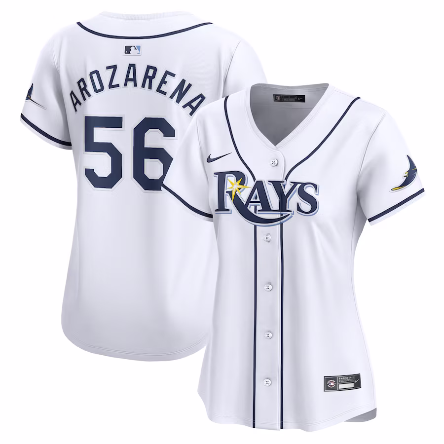Women's Tampa Bay Rays Randy Arozarena Nike White Home Limited Player Jersey - Puhuasuan