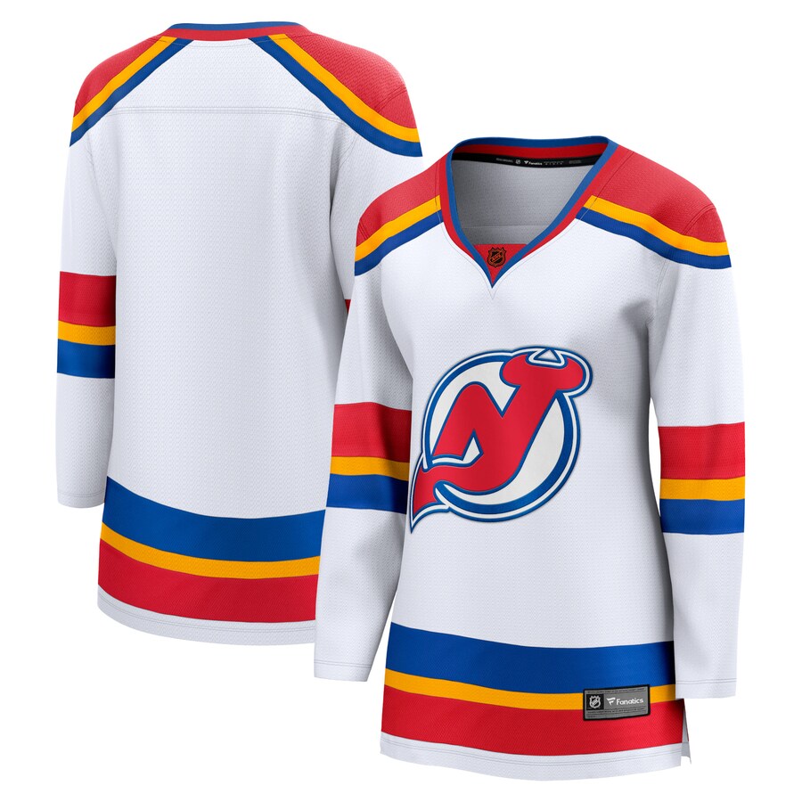 Women's New Jersey Devils Fanatics Branded White Special Edition 2.0 Breakaway Blank Jersey - Puhuasuan