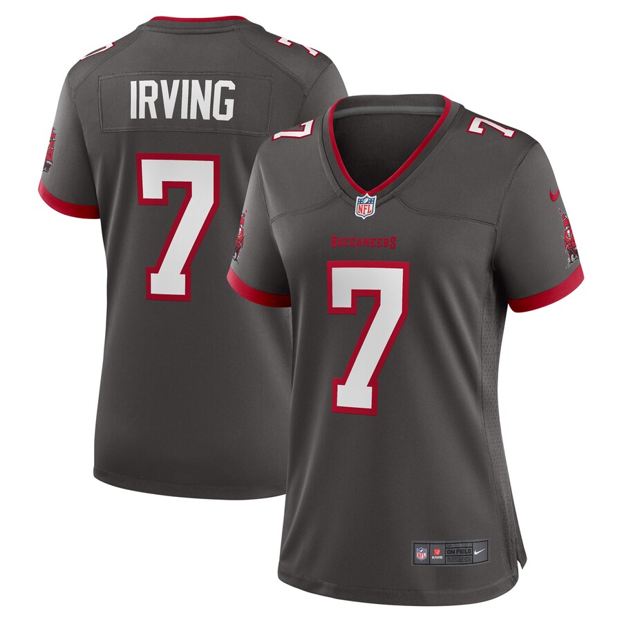 Women's Tampa Bay Buccaneers Bucky Irving Nike Pewter Alternate Game Jersey - Puhuasuan