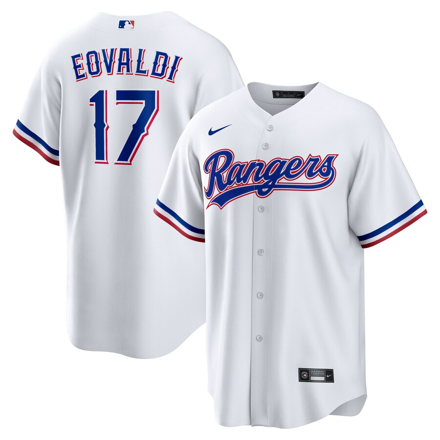 Men's Texas Rangers Nathan Eovaldi Nike White Home Replica Jersey - Puhuasuan