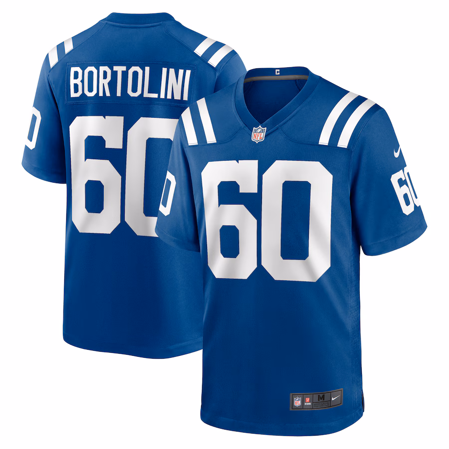 Men's Indianapolis Colts Tanor Bortolini Nike  Royal Game Jersey - Puhuasuan