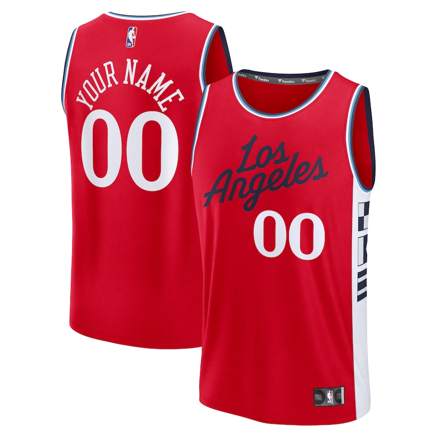 Men's LA Clippers Fanatics Red Fast Break Custom Jersey - Statement Edition - Puhuasuan