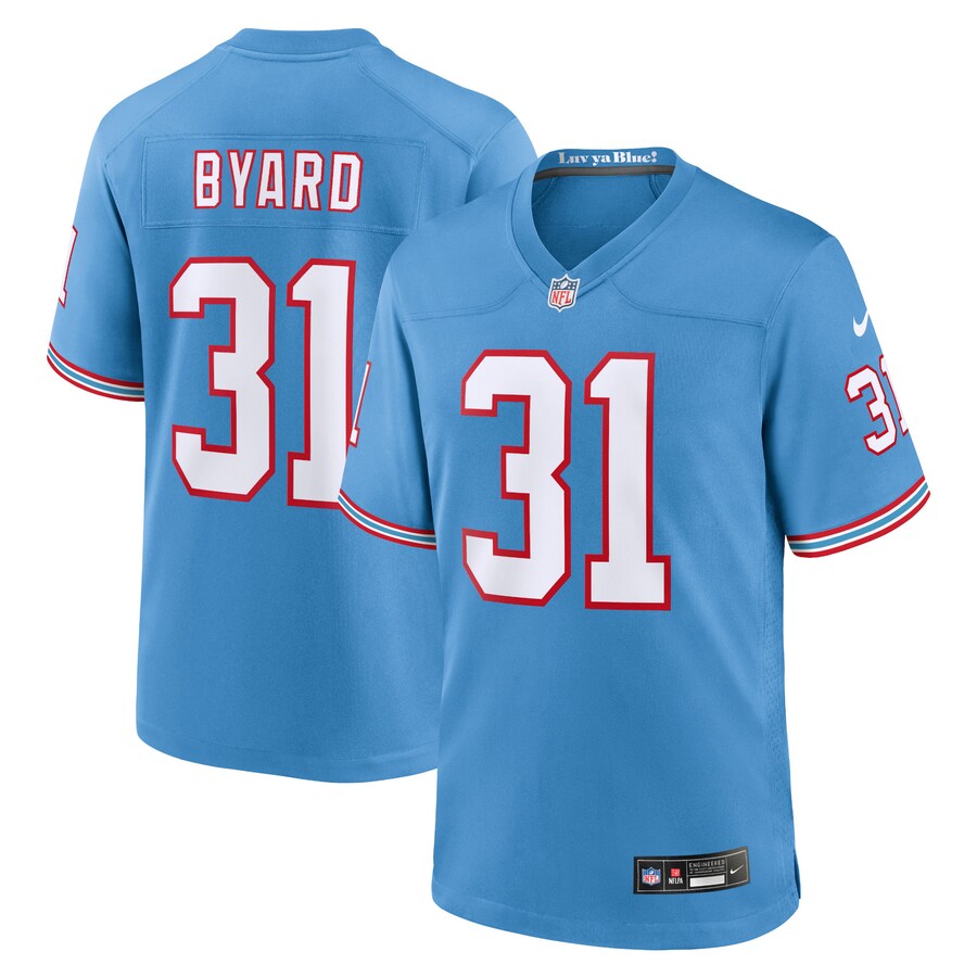 Men's Tennessee Titans Kevin Byard Nike Light Blue Oilers Throwback Alternate Game Player Jersey - Puhuasuan