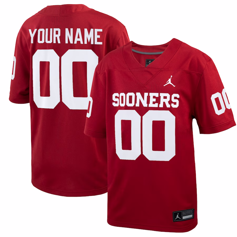 Oklahoma Sooners Nike Youth  Custom Football Game Jersey �?Crimson - Puhuasuan