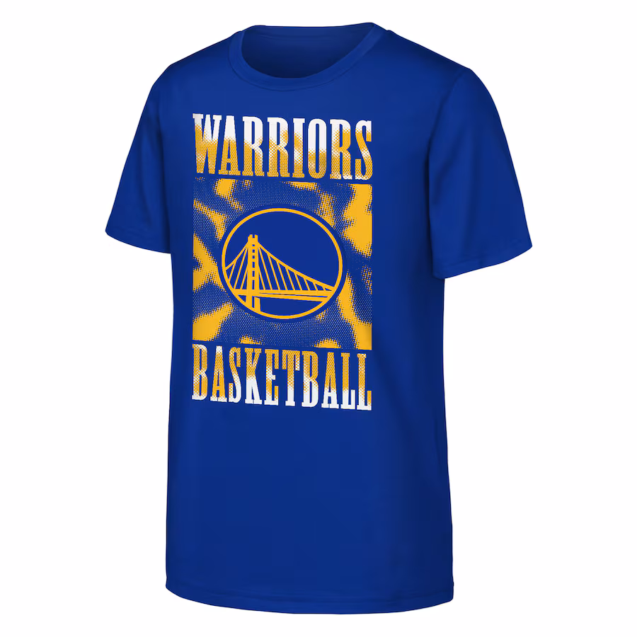 Youth Golden State Warriors  Royal Garage Hero T-Shirt - Puhuasuan