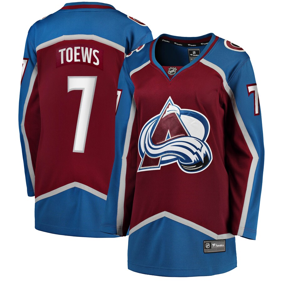 Women's Colorado Avalanche Devon Toews Fanatics Branded Burgundy Home Breakaway Player Jersey - Puhuasuan