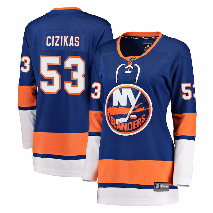 Women's New York Islanders Casey Cizikas Fanatics Royal Breakaway Player Jersey - Puhuasuan