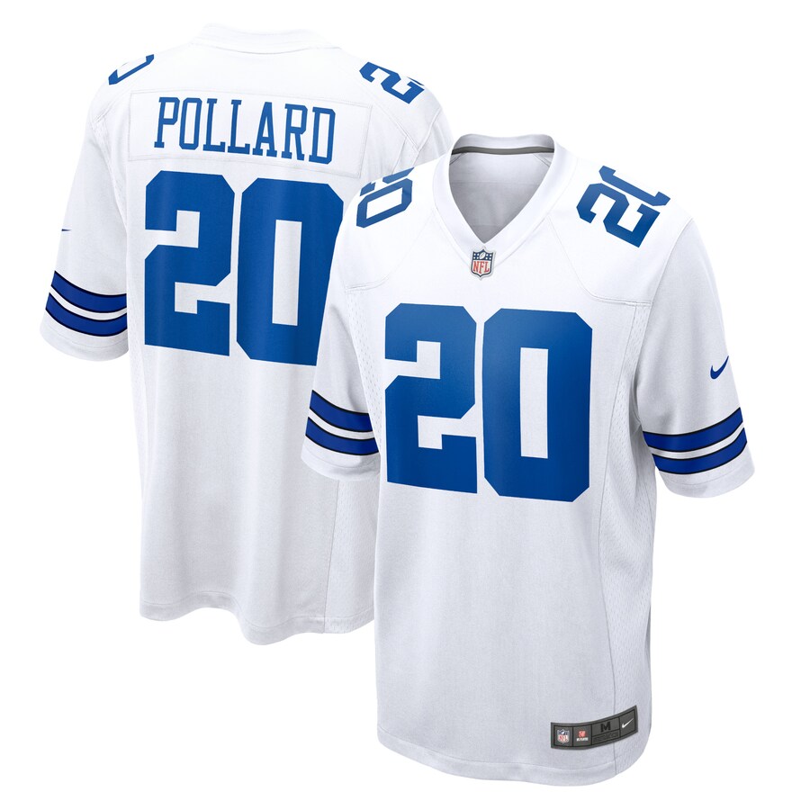 Men's Dallas Cowboys Tony Pollard Nike White Game Player Jersey - Puhuasuan