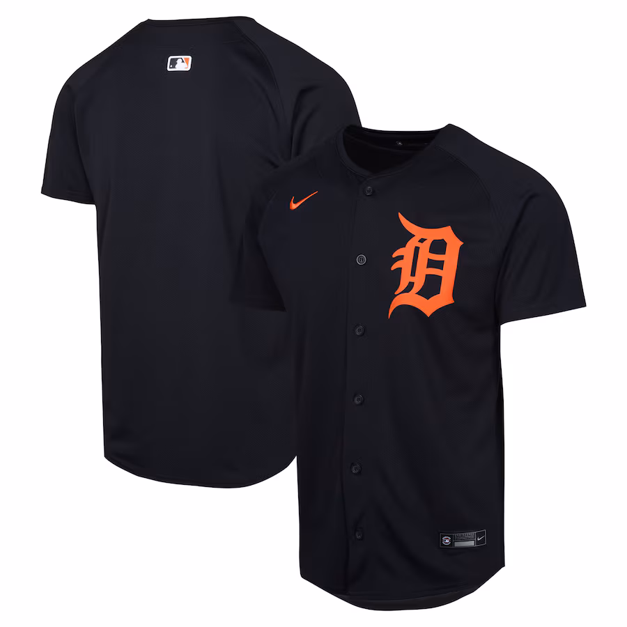 Youth Detroit Tigers Nike Navy Alternate Limited Jersey - Puhuasuan