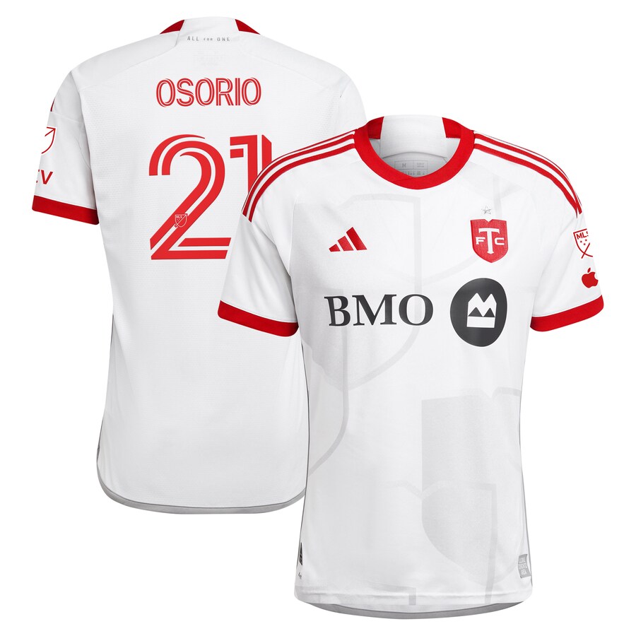 Men's Toronto FC Jonathan Osorio adidas White 2024 GTA Kit Authentic Player Jersey - Puhuasuan