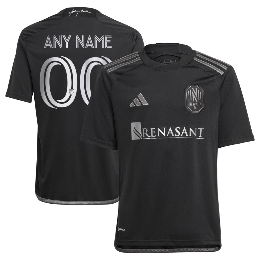 Youth Nashville SC adidas Black 2023 Man In Black Kit Replica Custom Jersey - Puhuasuan