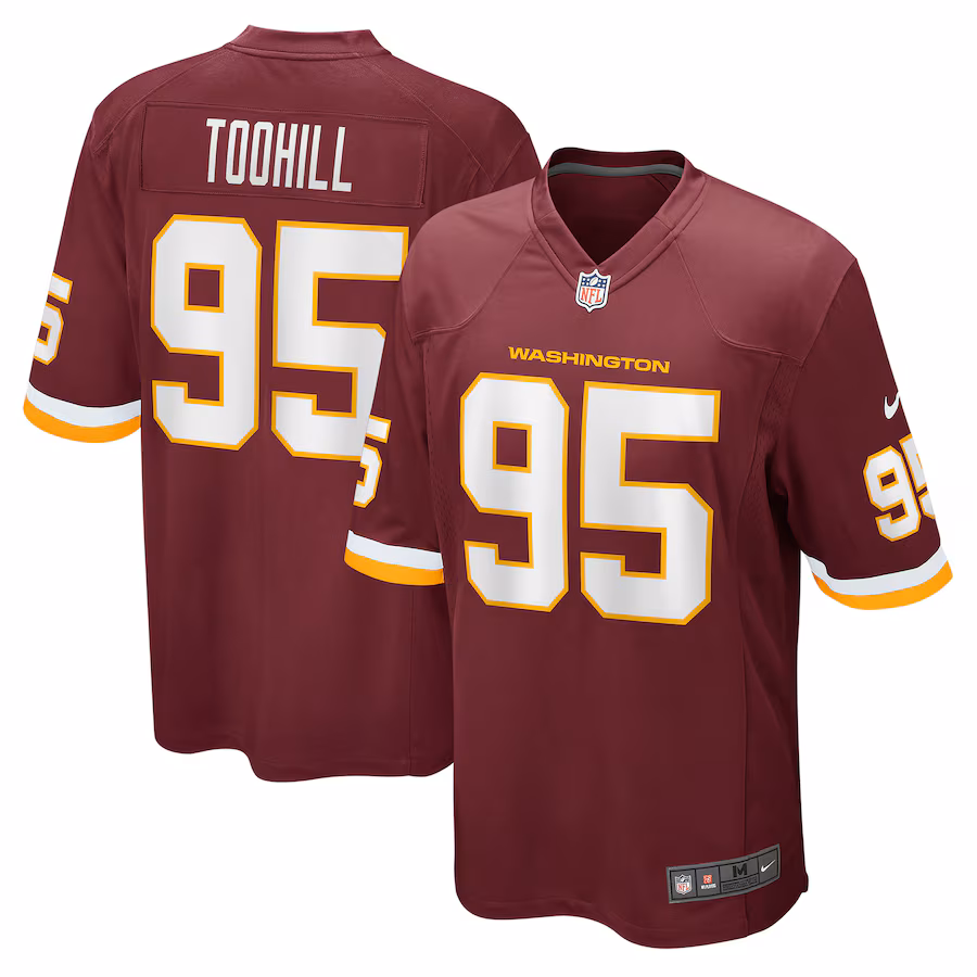Men's Washington Football Team Casey Toohill Nike Burgundy Game Jersey - Puhuasuan