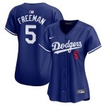 Women's Los Angeles Dodgers Freddie Freeman Nike Royal Alternate Limited Player Jersey - Puhuasuan