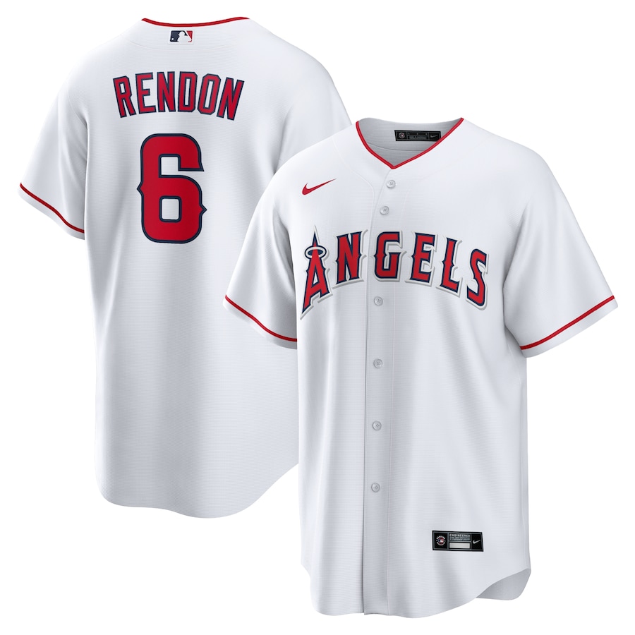Men's Los Angeles Angels Anthony Rendon Nike White Home Replica Player Name Jersey - Puhuasuan