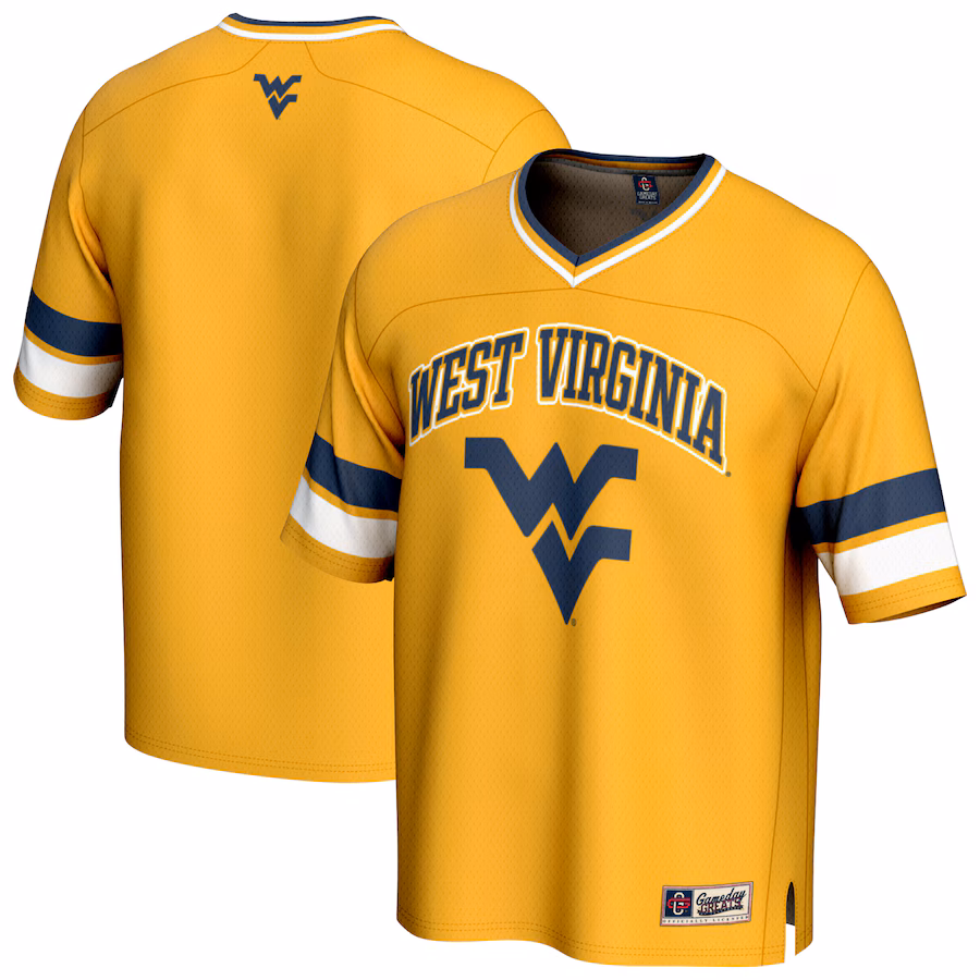 Youth GameDay Greats Gold West Virginia Mountaineers Spirit Football Jersey - Puhuasuan
