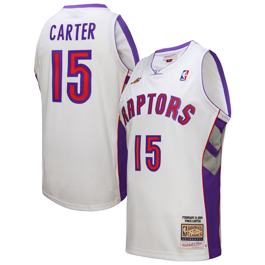 Men's Toronto Raptors Vince Carter Mitchell & Ness White 2000 NBA All-Star Game Authentic Jersey - Puhuasuan
