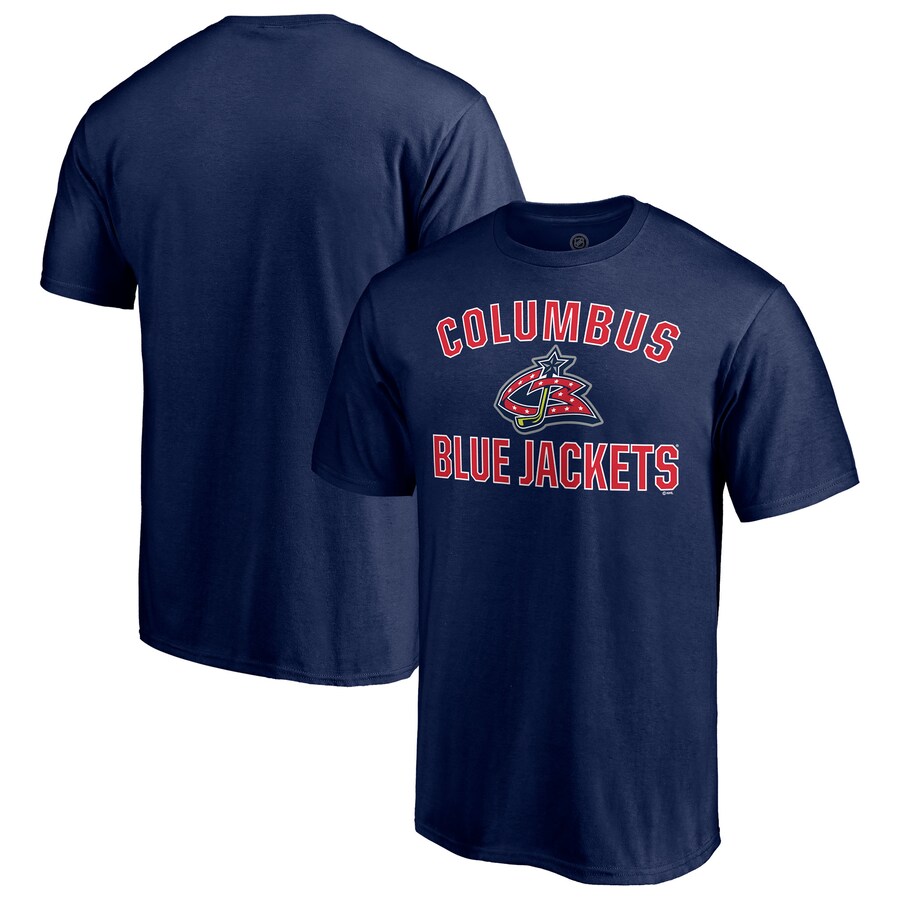 Men's Columbus Blue Jackets Navy Special Edition Victory Arch T-Shirt - Puhuasuan