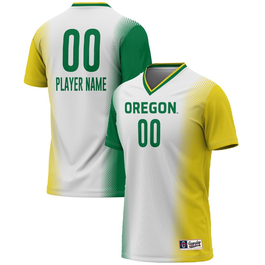 Oregon Ducks GameDay Greats Unisex NIL Pick-A-Player Lightweight Women's Soccer Jersey - White - Puhuasuan