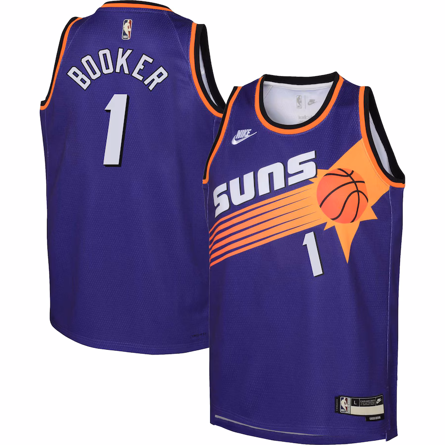 Youth Phoenix Suns Devin Booker Nike Purple 2022/23 Swingman Jersey - Classic Edition - Puhuasuan