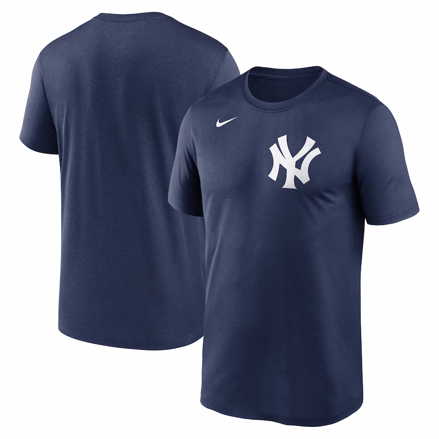 Men's New York Yankees Nike Navy Legend Fuse Wordmark T-Shirt - Puhuasuan