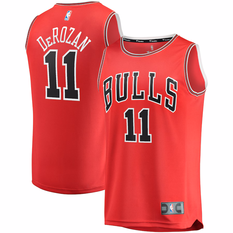 Youth Chicago Bulls DeMar DeRozan Fanatics Red Fast Break Player Jersey - Icon Edition - Puhuasuan