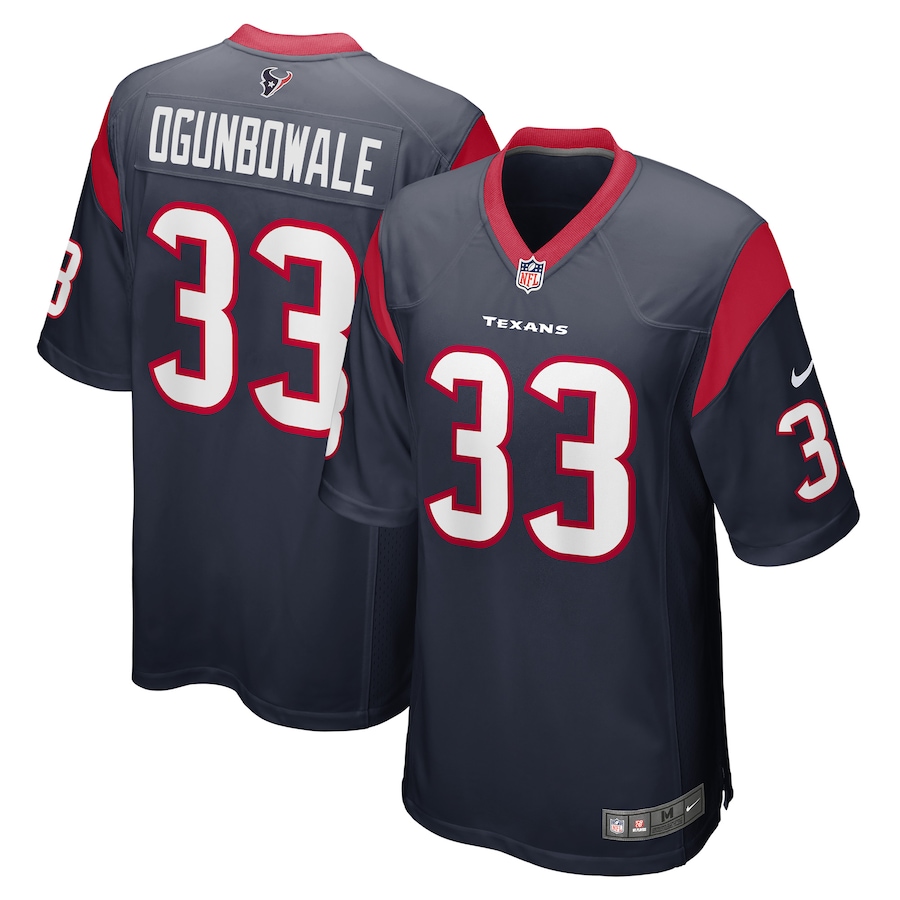 Men's Houston Texans Dare Ogunbowale Nike Navy Game Player Jersey - Puhuasuan