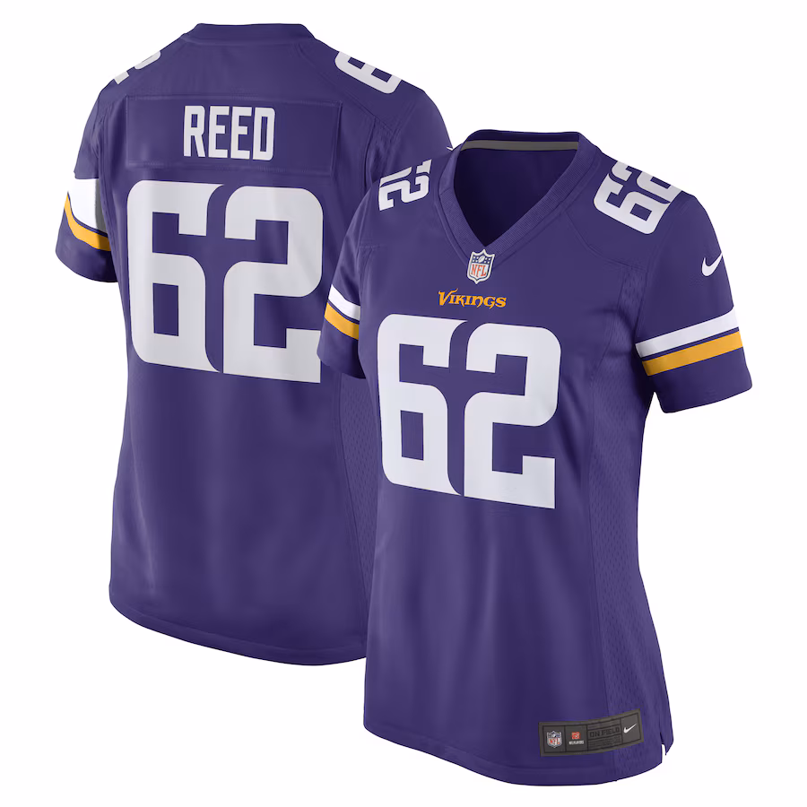 Women's Minnesota Vikings Chris Reed Nike Purple Game Player Jersey - Puhuasuan