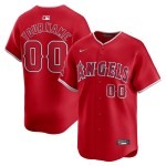 Men's Los Angeles Angels  Nike Red  Alternate Limited Custom Jersey - Puhuasuan