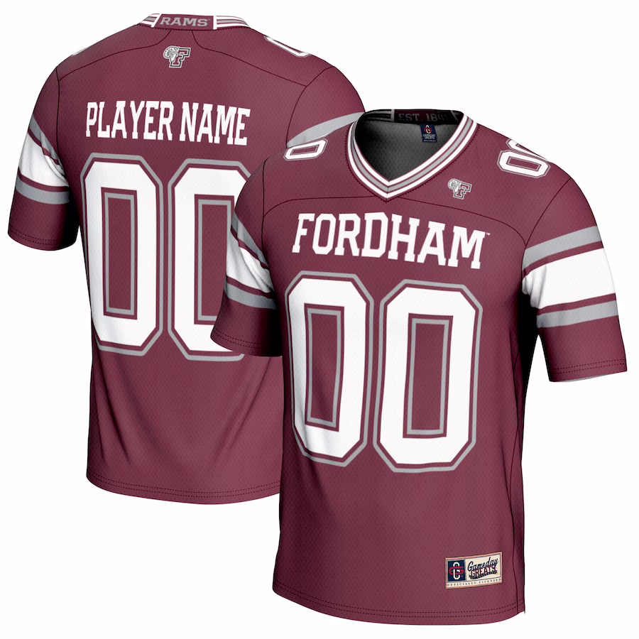Fordham Rams GameDay Greats Youth NIL Pick-A-Player Football Jersey - Maroon - Puhuasuan