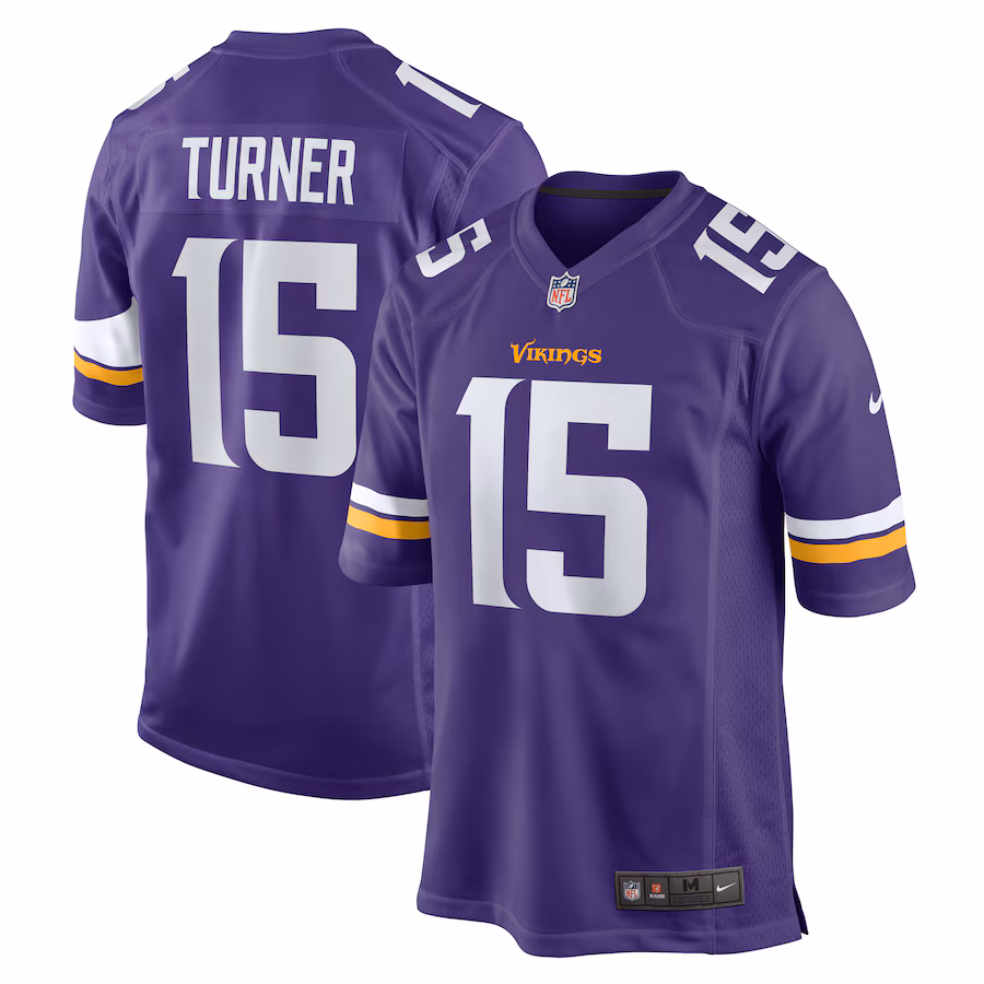 Men's Minnesota Vikings Dallas Turner Nike Purple Game Jersey - Puhuasuan