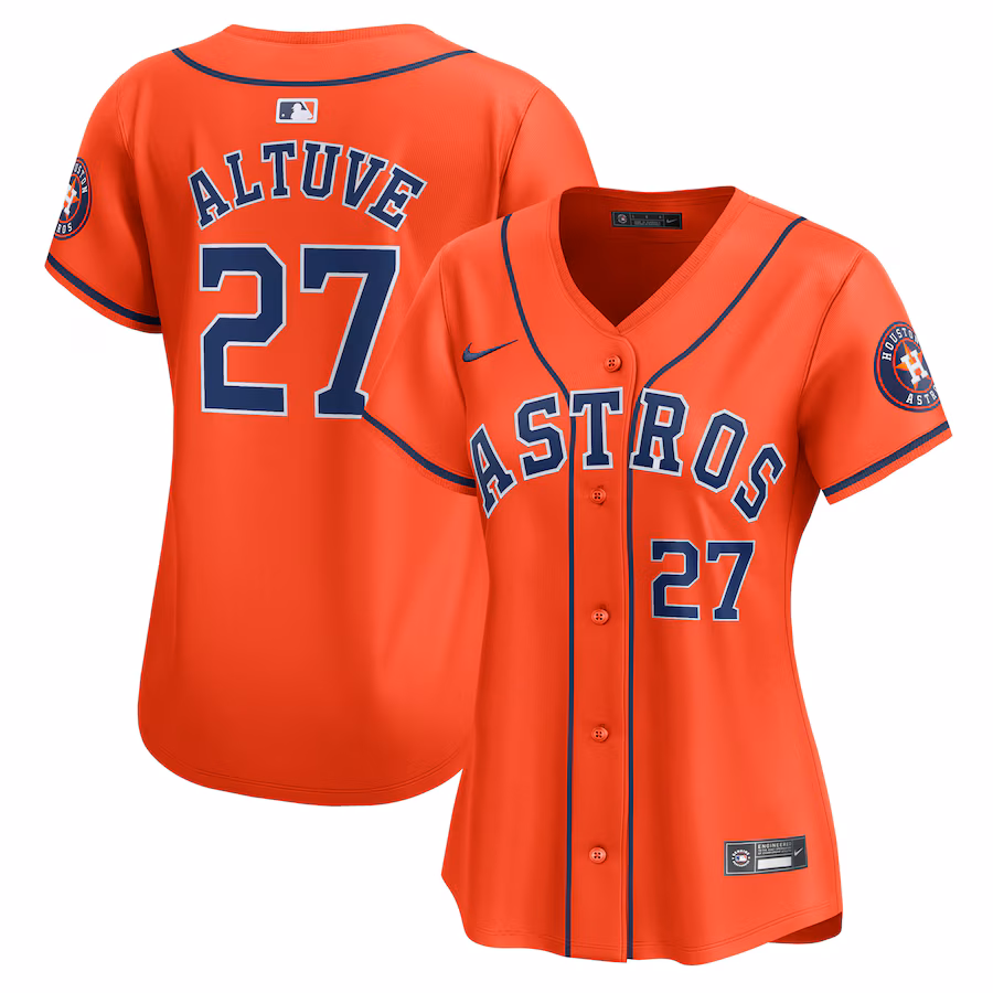 Women's Houston Astros Jose Altuve Nike Orange Alternate Limited Player Jersey - Puhuasuan