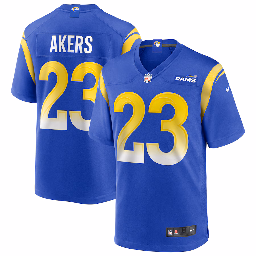 Men's Los Angeles Rams Cam Akers Nike Royal Game Player Jersey - Puhuasuan