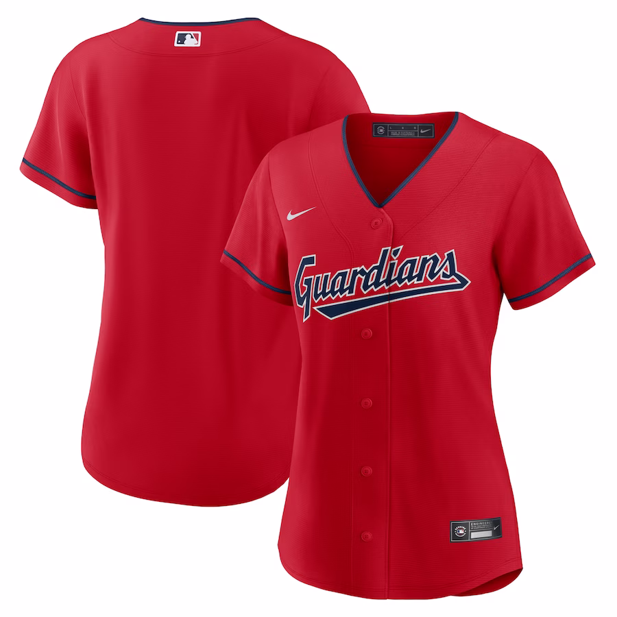 Women's Cleveland Guardians Nike Red Alternate Replica Team Jersey - Puhuasuan