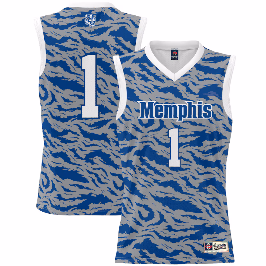 Youth GameDay Greats #1 Royal Memphis Tigers Lightweight Basketball Jersey - Puhuasuan