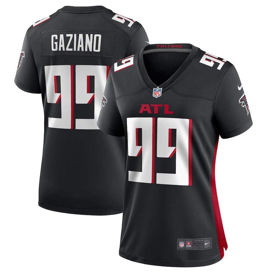 Women's Atlanta Falcons Joe Gaziano Nike  Black Team Game Jersey - Puhuasuan